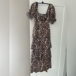 Show Me Your Mumu leopard dress, size XS